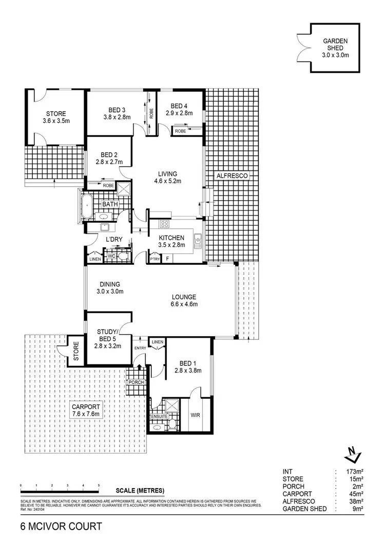 Floorplan of Homely house listing, 6 McIvor Court, Kennington VIC 3550