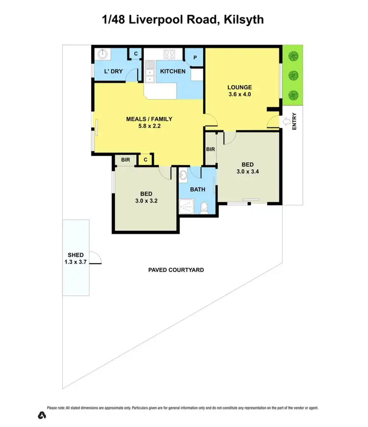 Floorplan of Homely townhouse listing, 1/48 Liverpool Road, Kilsyth VIC 3137