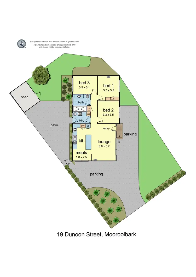 Floorplan of Homely house listing, 19 Dunoon Street, Mooroolbark VIC 3138