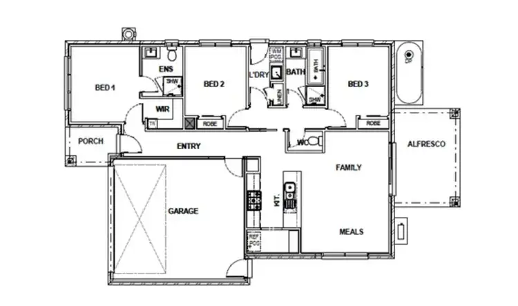 Floorplan of Homely house listing, 16 Chisholm Street, Maryborough VIC 3465