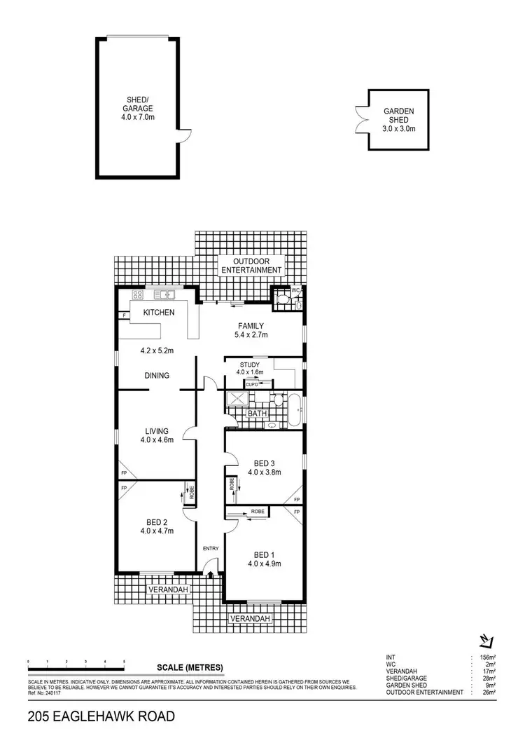 Floorplan of Homely house listing, 205 Eaglehawk Road, Long Gully VIC 3550