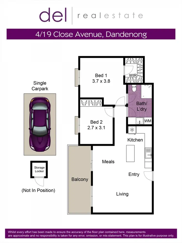 Floorplan of Homely apartment listing, 4/19 Close Avenue, Dandenong VIC 3175