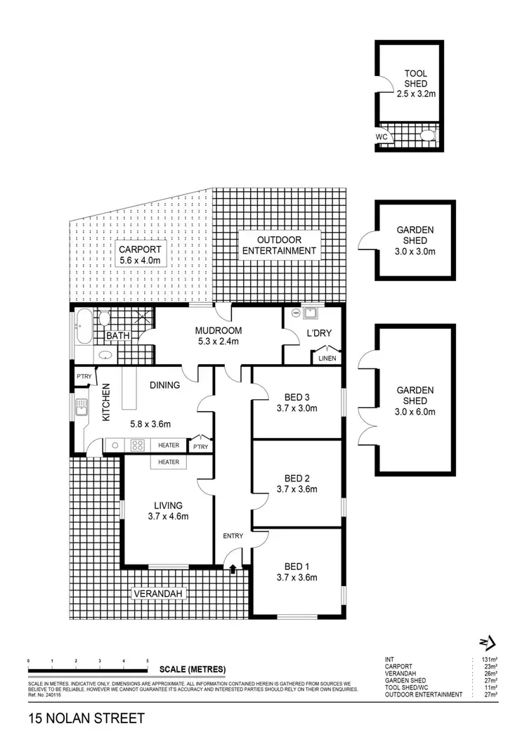Floorplan of Homely house listing, 15 Nolan Street, Maryborough VIC 3465
