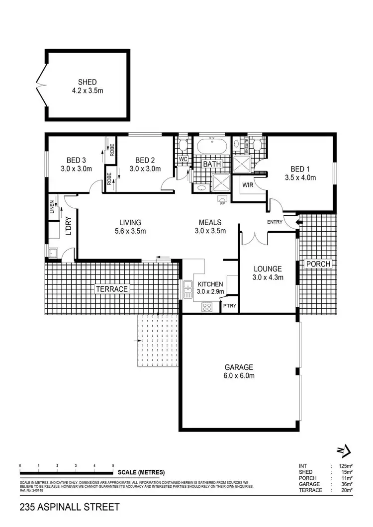 Floorplan of Homely house listing, 235 Aspinall Street, Kangaroo Flat VIC 3555
