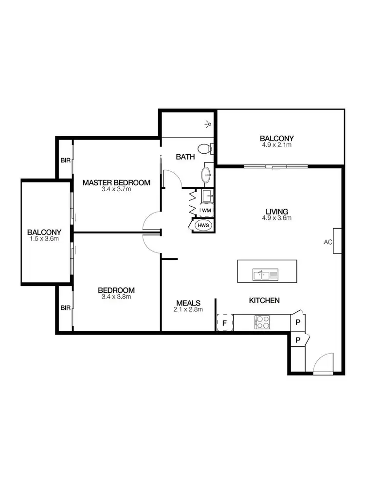 Floorplan of Homely apartment listing, 23/21-29 Trickey Avenue, Sydenham VIC 3037