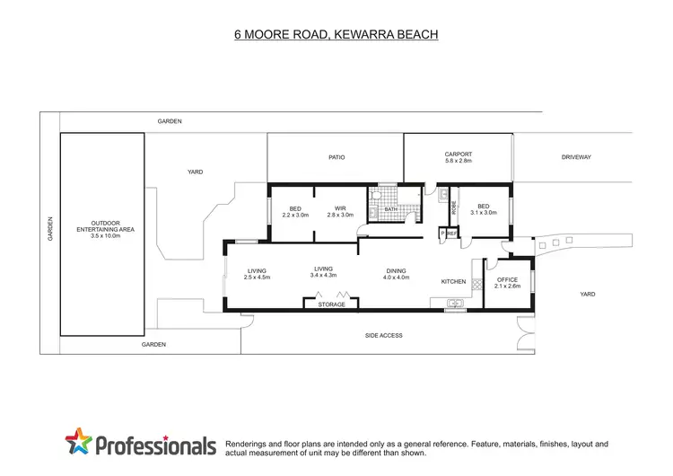 Floorplan of Homely house listing, 6 Moore Road, Kewarra Beach QLD 4879