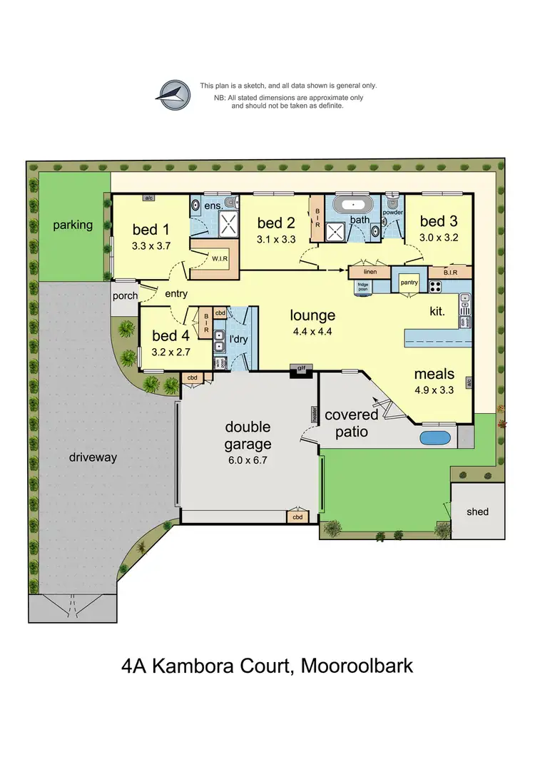 Floorplan of Homely house listing, 4a Kambora Court, Mooroolbark VIC 3138