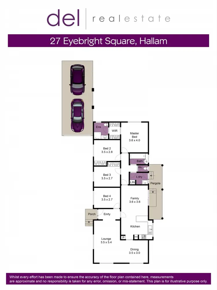 Floorplan of Homely house listing, 27 Eyebright Square, Hallam VIC 3803