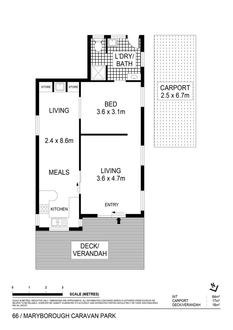 Floorplan of Homely flat listing, Site 66/7-9 Holyrood Street, Maryborough VIC 3465