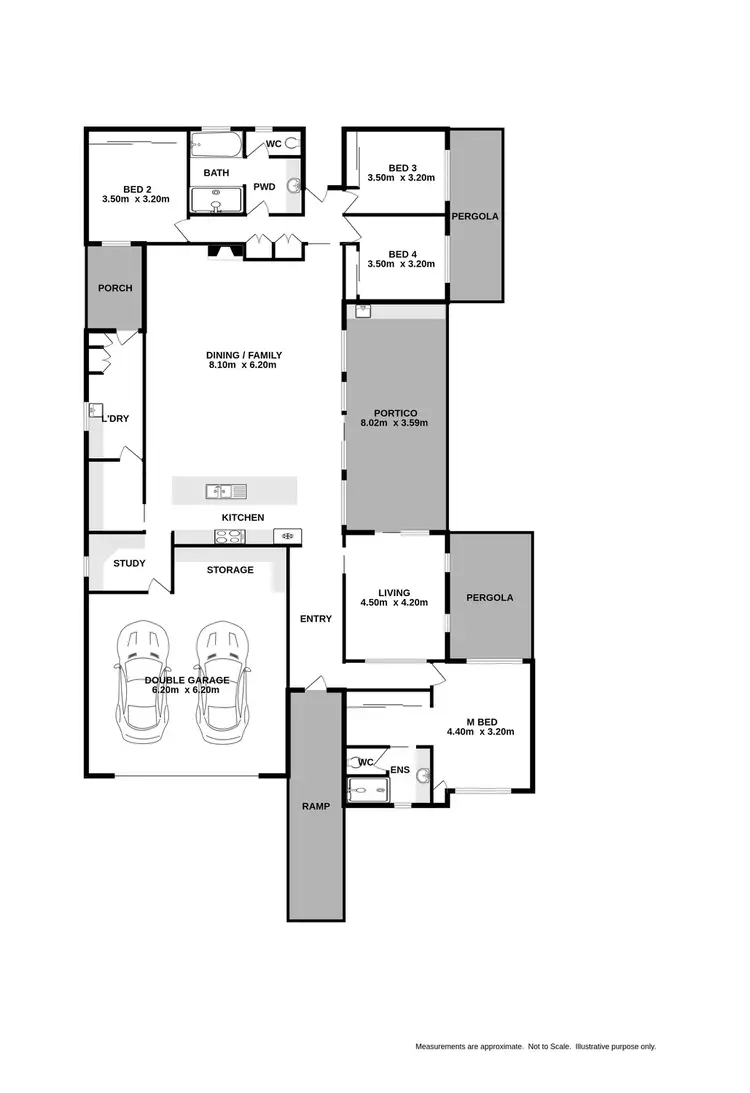Floorplan of Homely house listing, 13 Derwent Way, Wodonga VIC 3690