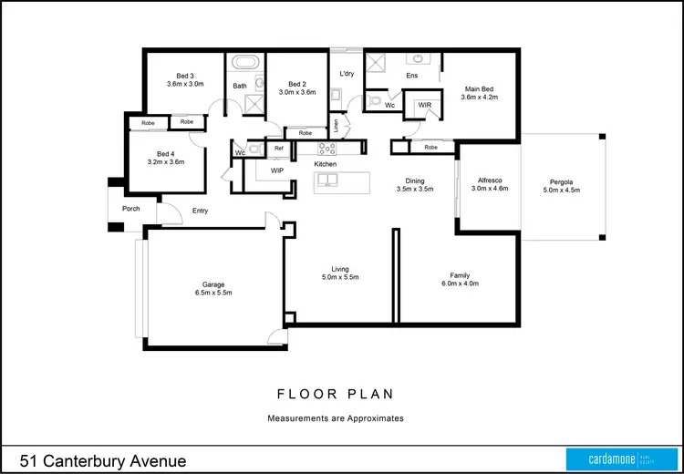 Floorplan of Homely house listing, 51 Canterbury Avenue, Shepparton VIC 3630