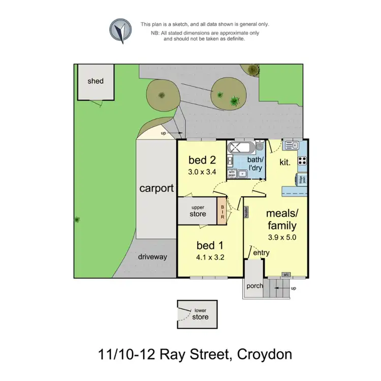 Floorplan of Homely unit listing, 11/10-12 Ray Street, Croydon VIC 3136