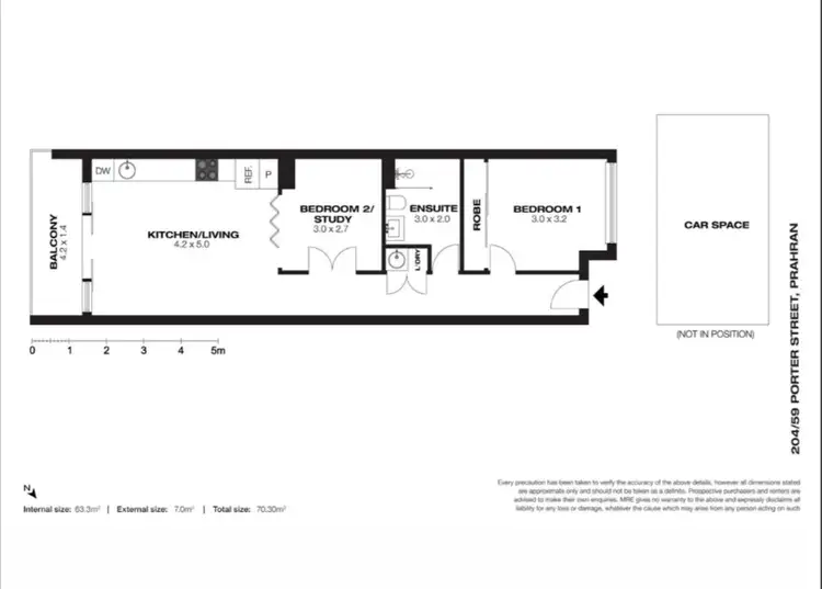 Floorplan of Homely apartment listing, 204/59 Porter Street, Prahran VIC 3181