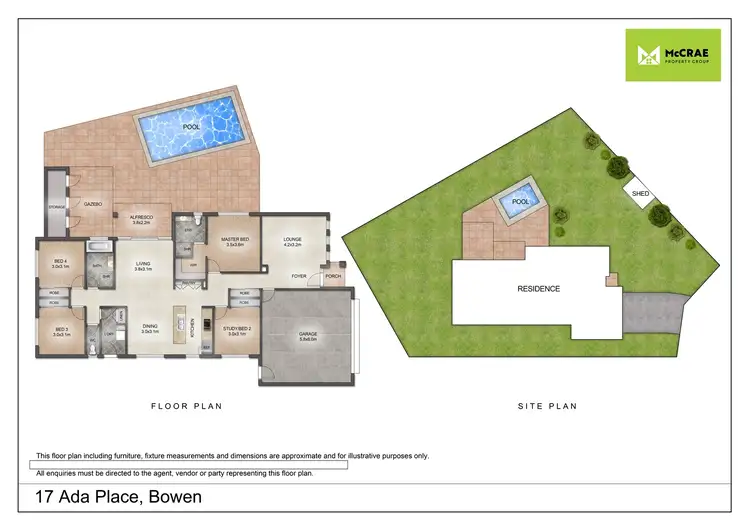 Floorplan of Homely house listing, 17 Ada Place, Bowen QLD 4805