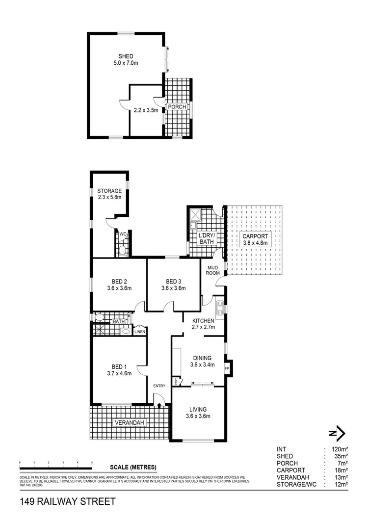 Floorplan of Homely house listing, 149 Railway Street, Maryborough VIC 3465