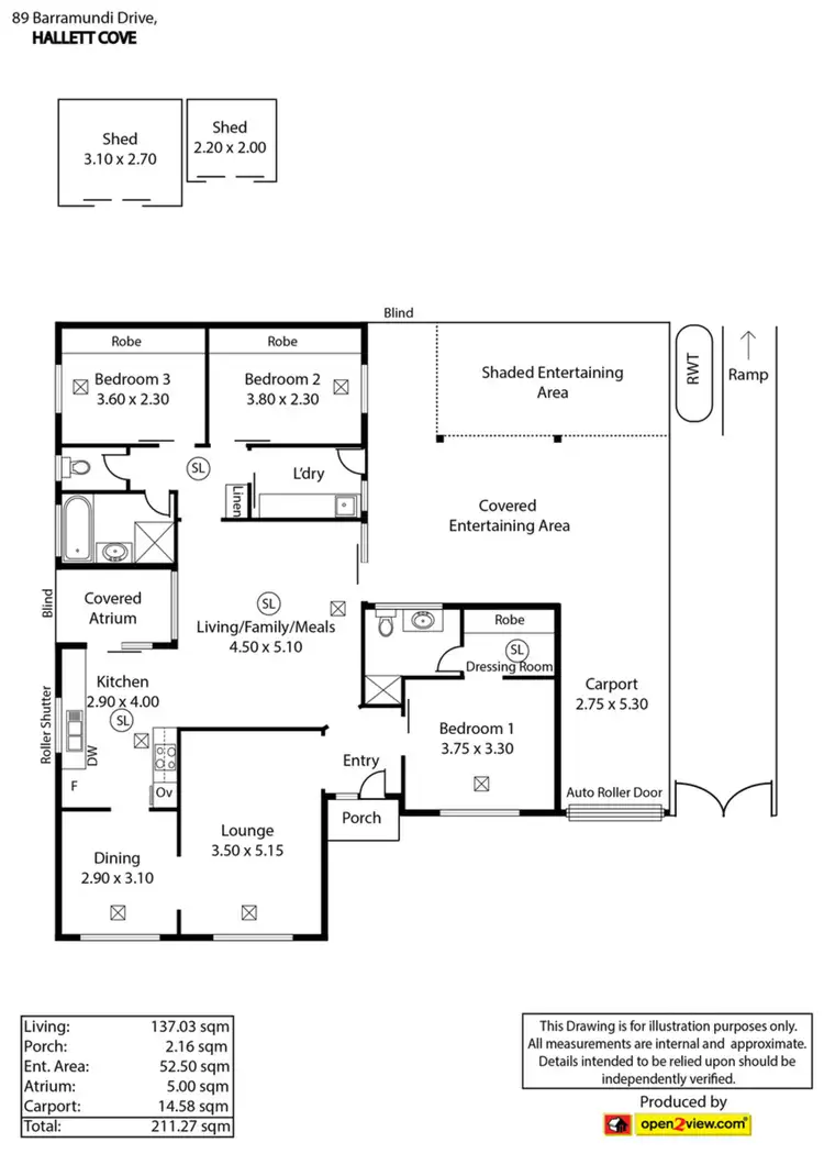 Floorplan of Homely house listing, 89 Barramundi Drive, Hallett Cove SA 5158