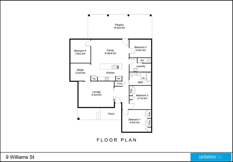 Floorplan of Homely house listing, 9 Williams Street, Numurkah VIC 3636