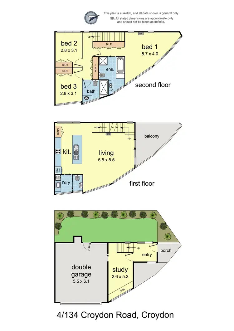 Floorplan of Homely townhouse listing, 4/134 Croydon Road, Croydon VIC 3136