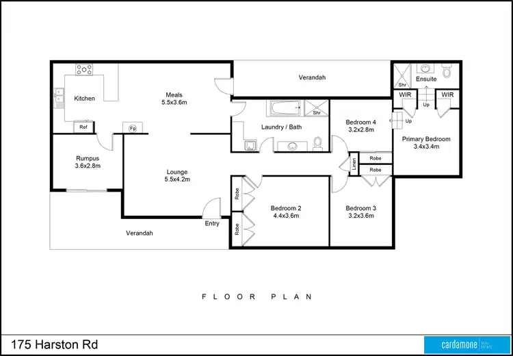Floorplan of Homely rural property listing, 175 Harston Road, Harston VIC 3616