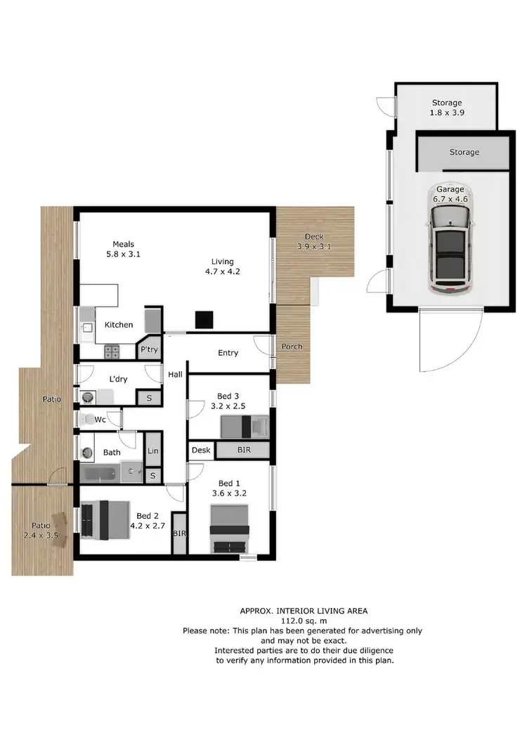 Floorplan of Homely house listing, 60 Nordsvan Drive, Wodonga VIC 3690