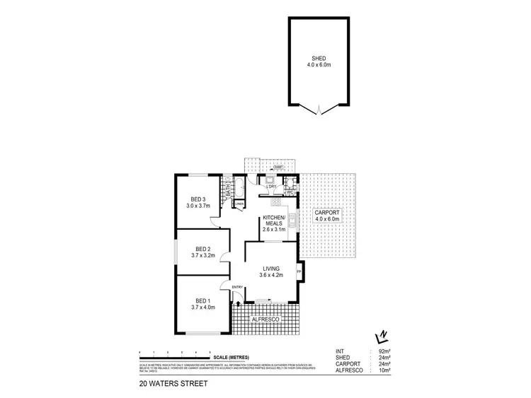 Floorplan of Homely house listing, 20 Waters Street, Maryborough VIC 3465