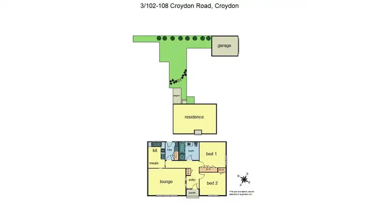 Floorplan of Homely unit listing, 3/102-108 Croydon Road, Croydon VIC 3136
