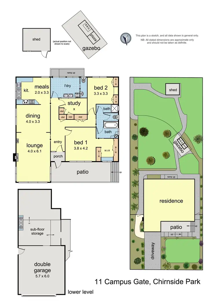Floorplan of Homely house listing, 11 Campus Gate, Chirnside Park VIC 3116