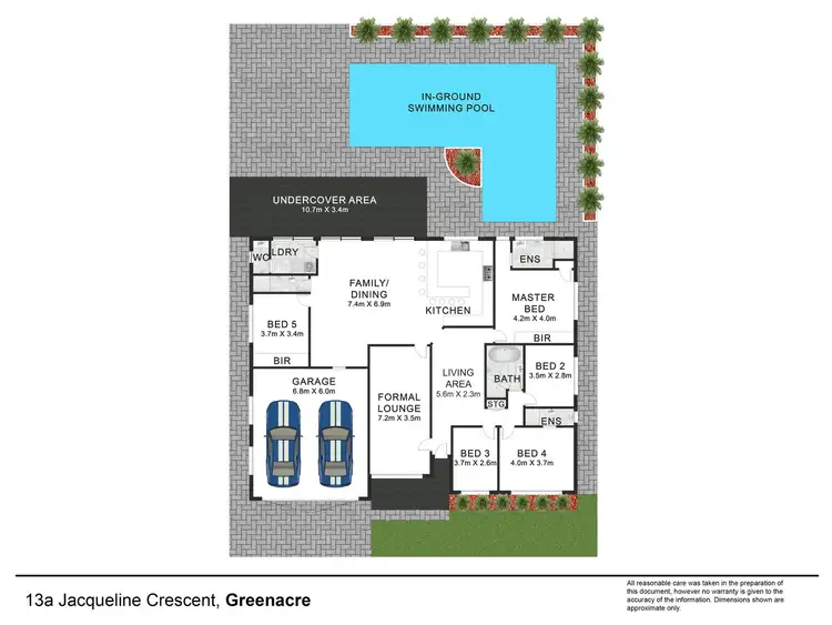 Floorplan of Homely house listing, 13A Jacqueline Crescent, Greenacre NSW 2190