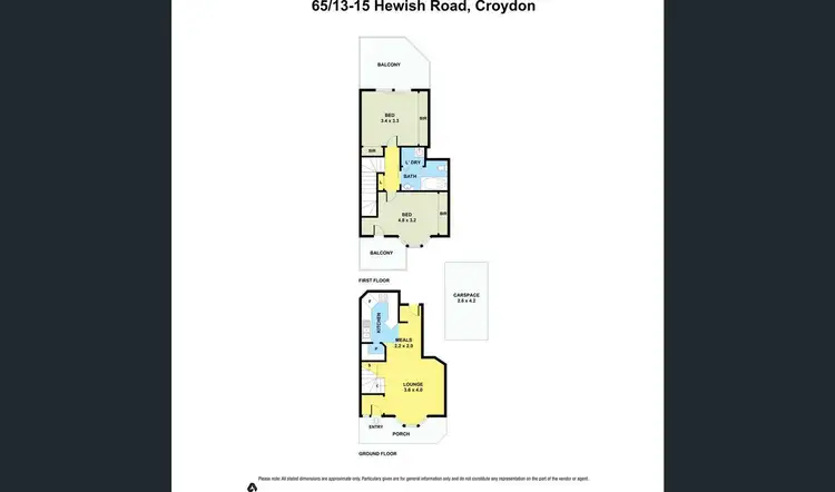 Floorplan of Homely apartment listing, 65/13-15 Hewish Road, Croydon VIC 3136