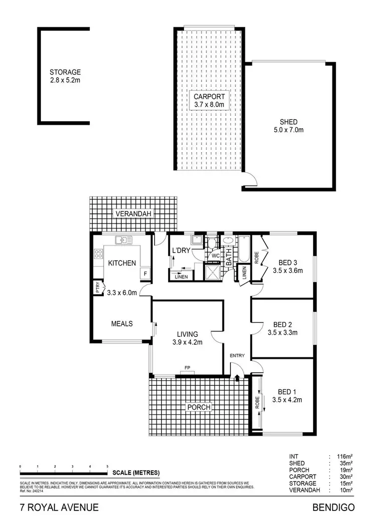Floorplan of Homely house listing, 7 Royal Avenue, Kennington VIC 3550