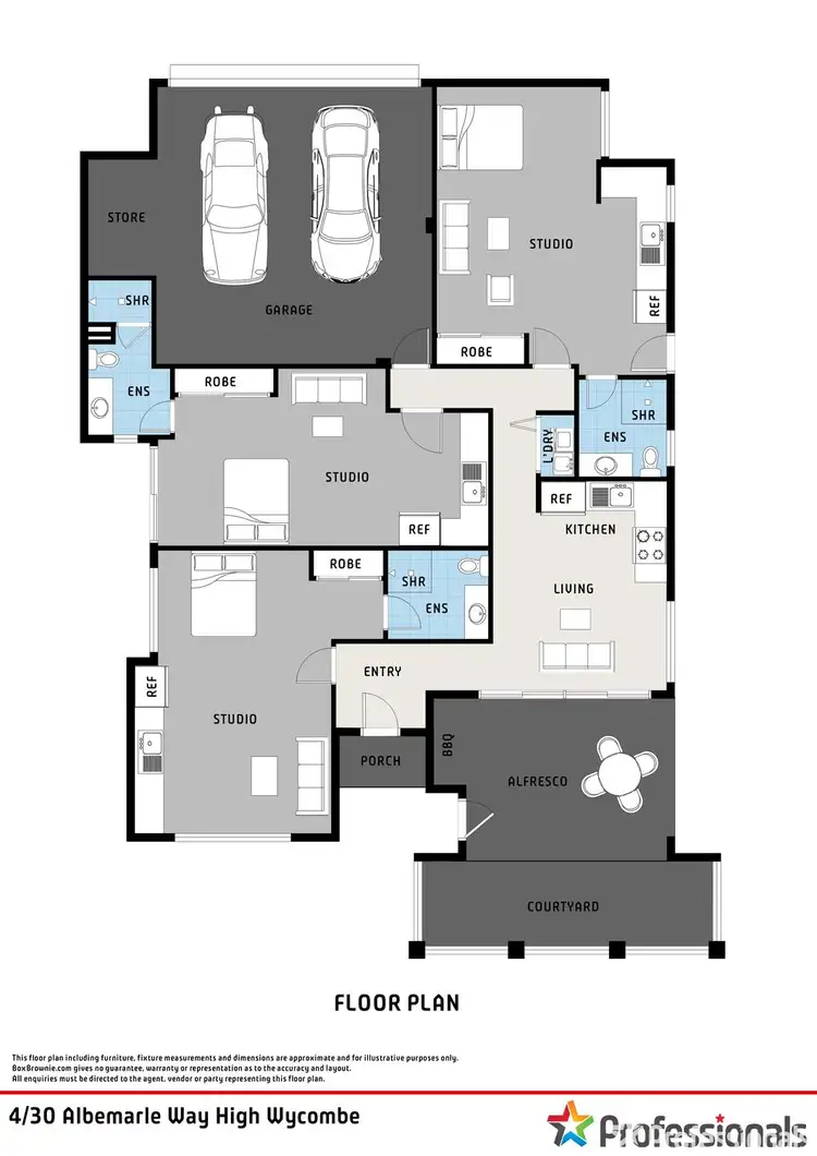 Floorplan of Homely villa listing, 30 Albemarle Way, High Wycombe WA 6057