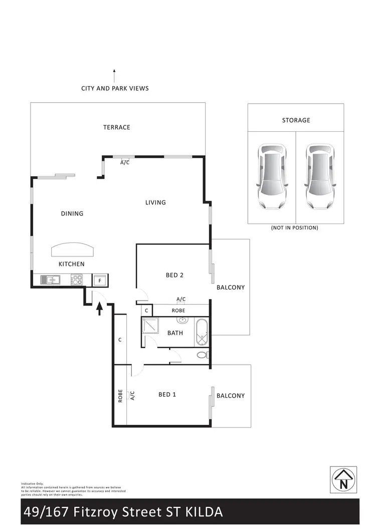 Floorplan of Homely apartment listing, 49/167 Fitzroy Street, St Kilda VIC 3182