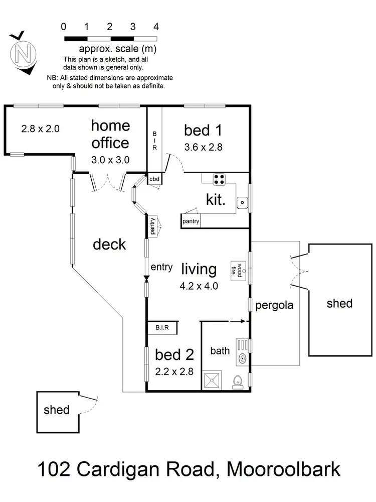 Floorplan of Homely house listing, 102 Cardigan Road, Mooroolbark VIC 3138