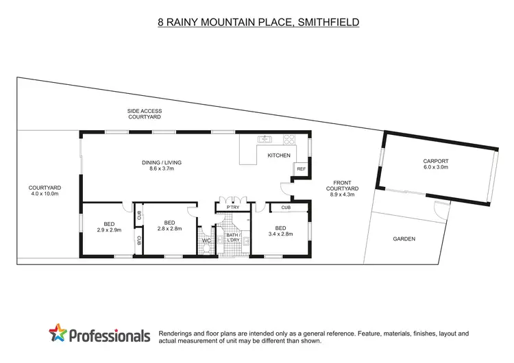 Floorplan of Homely house listing, 8 Rainy Mountain Place, Smithfield QLD 4878