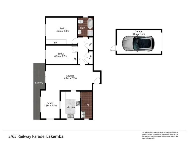 Floorplan of Homely apartment listing, 3/65 Railway Parade, Lakemba NSW 2195