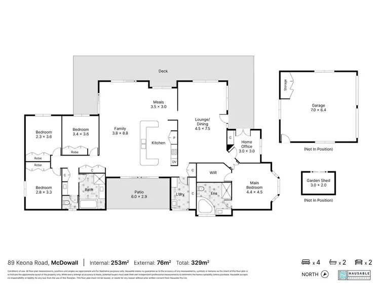 Floorplan of Homely house listing, 89 Keona Road, Mcdowall QLD 4053