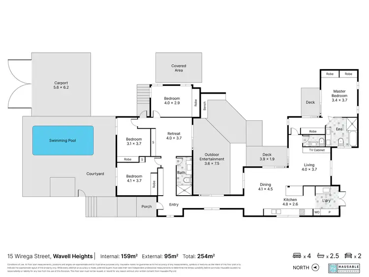 Floorplan of Homely house listing, 15 Wirega Street, Wavell Heights QLD 4012