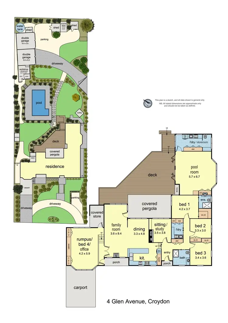 Floorplan of Homely house listing, 4 Glen Avenue, Croydon VIC 3136