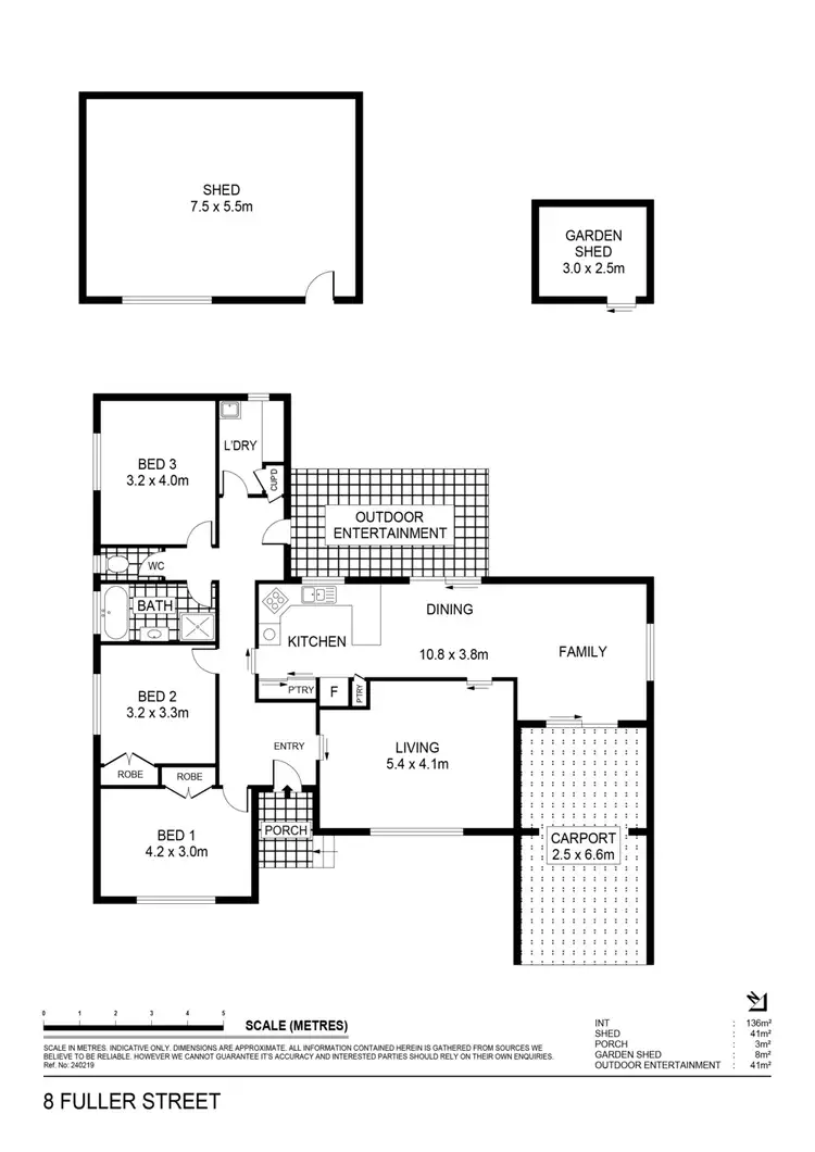 Floorplan of Homely house listing, 8 Fuller Street, Maryborough VIC 3465