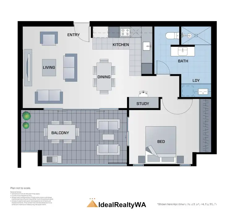 Floorplan of Homely apartment listing, 34/9 Hawksburn Road, Rivervale WA 6103