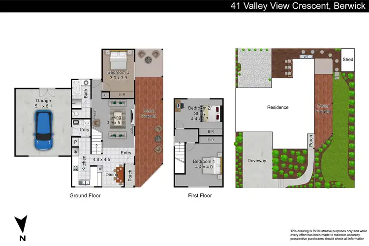 Floorplan of Homely house listing, 41 Valley View Crescent, Berwick VIC 3806