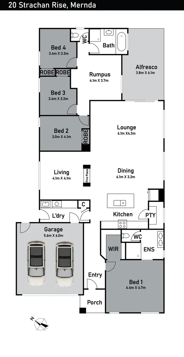 Floorplan of Homely house listing, 20 Strachan Rise, Mernda VIC 3754