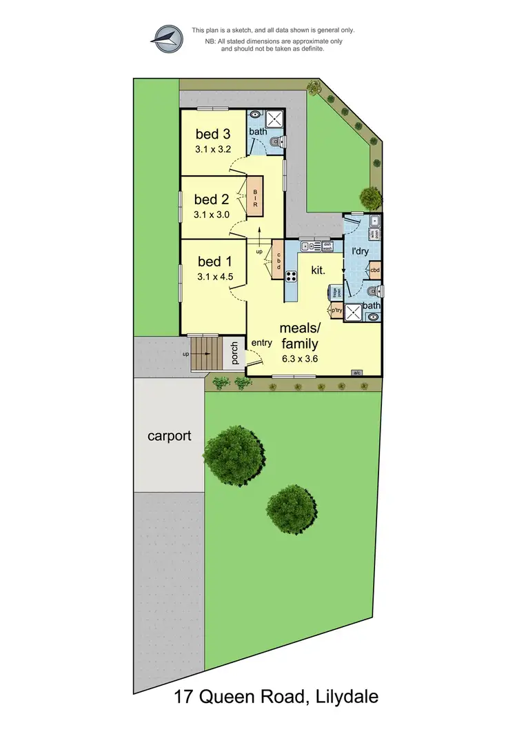 Floorplan of Homely house listing, 17 Queen Road, Lilydale VIC 3140