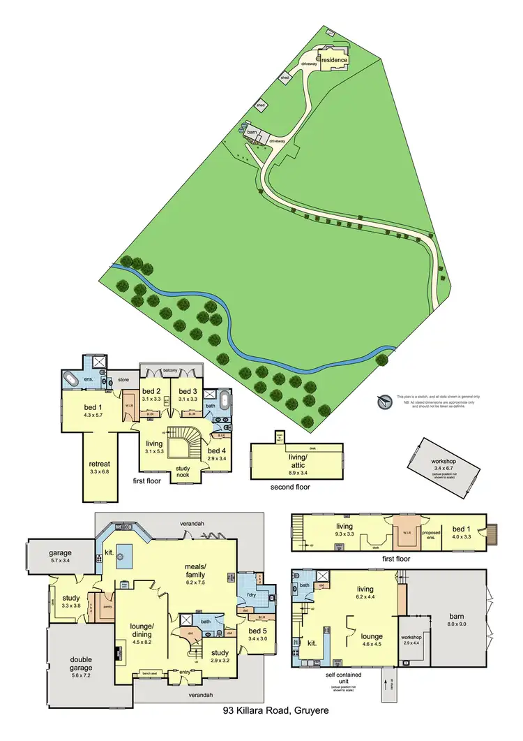 Floorplan of Homely house listing, 93 Killara Road, Gruyere VIC 3770