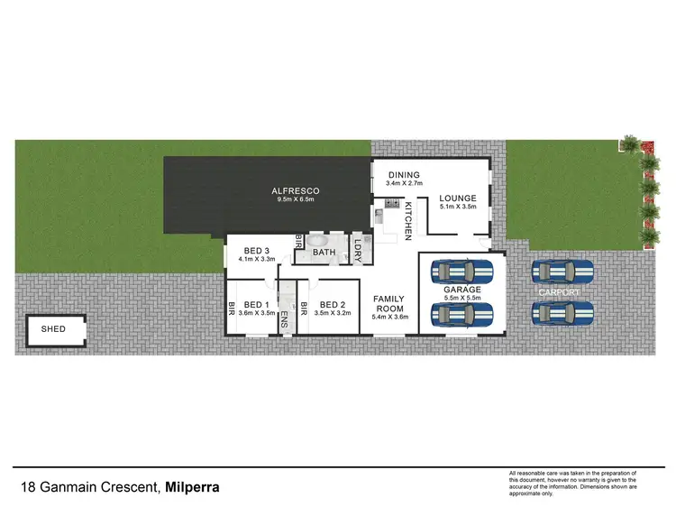 Floorplan of Homely house listing, 18 Ganmain Crescent, Milperra NSW 2214