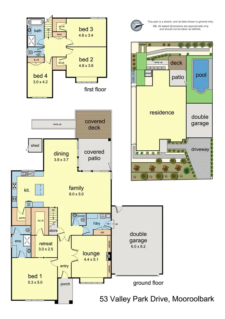 Floorplan of Homely house listing, 53 Valley Park Drive, Mooroolbark VIC 3138