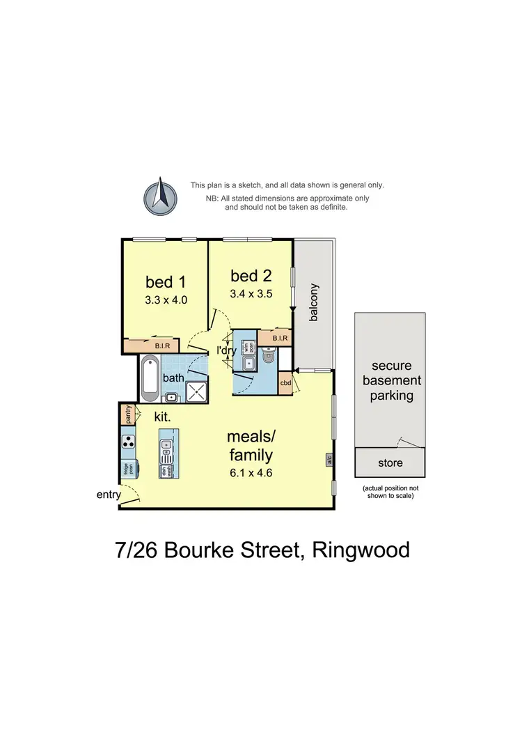 Floorplan of Homely unit listing, 7/26 Bourke Street, Ringwood VIC 3134