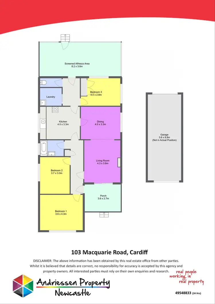 Floorplan of Homely house listing, 103 Macquarie Road, Cardiff NSW 2285