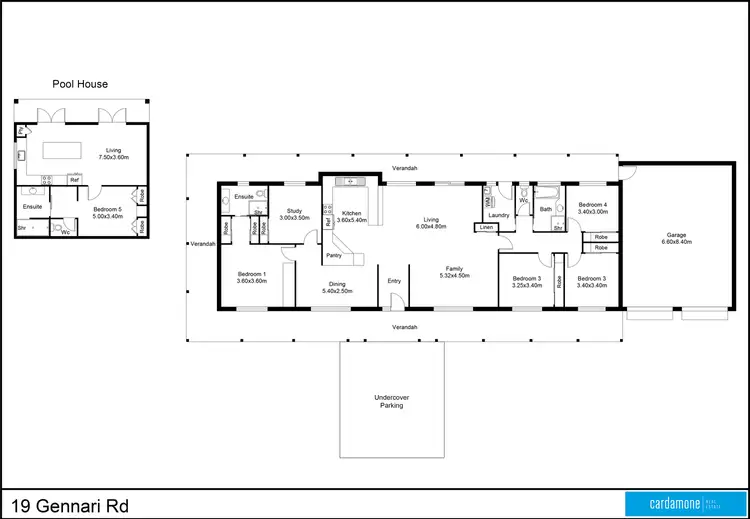 Floorplan of Homely house listing, 19 Gennari Road, Kialla VIC 3631