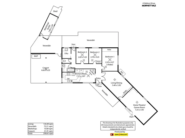Floorplan of Homely house listing, 4 Yeldham Drive, Morphett Vale SA 5162